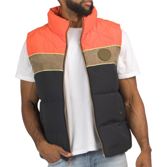 NEW SCOTCH & SODA Ovela Mixed Media Quilted Vest for men 1225 4m2 - Picture 3 of 4